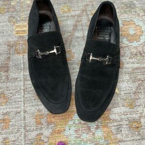 Atlanta suede black loafers men’s sz 37 designer made in Portugal